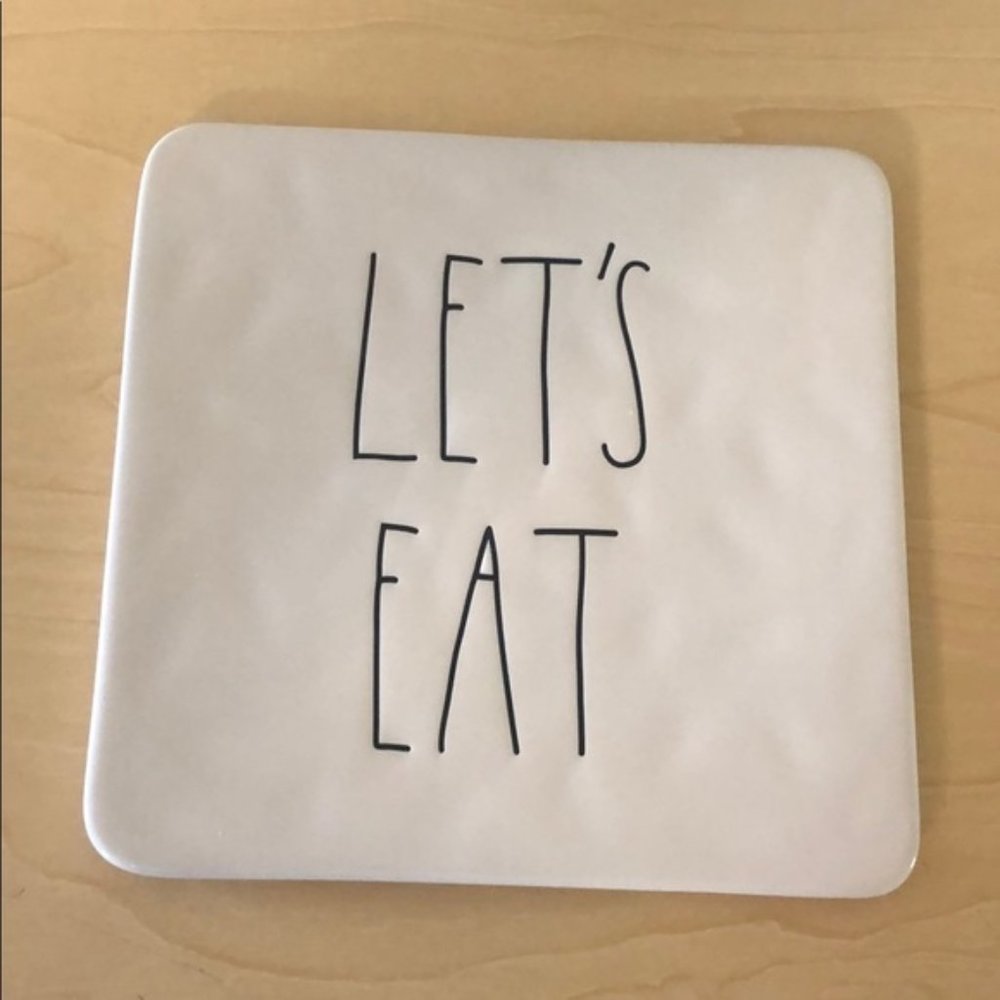Rae Dunn LETS EAT trivet